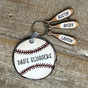 Baseball keychain
